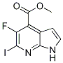 Methyl 5-fluoro-6-iodo-1H-pyrrolo[2,3-b]pyridine-4-carboxylate CAS#: 1261365-57-4