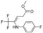 Methyl 5,5,5-trifluoro-4-(4-fluorophenylaMino)pent-3-enoate CAS#: 1224599-54-5