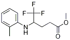 Methyl 5,5,5-trifluoro-4-(o-tolylaMino)pentanoate CAS#: 1224599-56-7