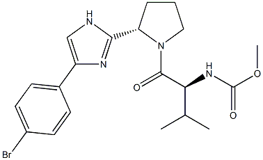 Methyl ((S)-1-((S)-2-(4-(4-broMophenyl)-1H-iMidazol-2-yl)pyrrolidin-1-yl)-3-Methyl-1-oxobutan-2-yl)carbaMate CAS#: 1228552-27-9