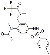 Methyl[4-[[(4-methylphenyl)sulfonyl]amino]-2-[[methyl(trifluoroacetyl)amino]methyl]phenyl]carbamic acid chloride CAS#: 71215-96-8