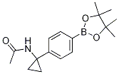 N-(1-(4-(4,4,5,5-Tetramethyl-1,3,2-dioxaborolan-2-yl)phenyl)cyclopropyl)acetamide CAS#: 1218789-39-9