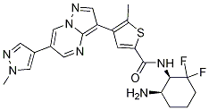 N-((1R,6R)-6-aMino-2,2-difluorocyclohexyl)-5-Methyl-4-(6-(1-Methyl-1H-pyrazol-4-yl)pyrazolo[1,5-a]pyriMidin-3-yl)thiophene-2-carboxaMide CAS#: 1109283-93-3