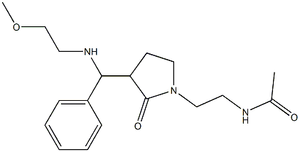N-(2-(3-((2-methoxyethylamino)(phenyl)methyl)-2-oxopyrrolidin-1-yl)ethyl)acetamide CAS#: 1246653-52-0