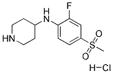 N-[2-FLUORO-4-(METHYLSULFONYL)PHENYL]PIPERIDIN-4-AMINE HYDROCHLORIDE CAS#: 1185128-34-0