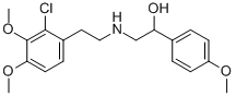 N-[2-Hydroxy-2-(4-methoxyphenyl)ethyl]-2-(2-chloro-3,4-dimethoxyphenyl)ethylamine CAS#: 71636-38-9