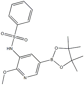 N-[2-METHOXY-5-(4,4,5,5-TETRAMETHYL-1,3,2-DIOXABOROLAN-2-YL)-3-PYRIDINYL]-BENZENESULFONAMIDE CAS#: 1083326-67-3
