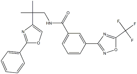 N-[2-Methyl-2-(2-phenyloxazol-4-yl)propyl]-3-[5-(trifluoroMethyl)-1,2,4-oxadiazol-3-yl]benzaMide CAS#: 1314891-22-9