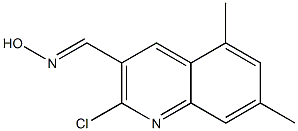 N-[(2-chloro-5,7-dimethylquinolin-3-yl)methylidene]hydroxylamine CAS#: 1356485-81-8