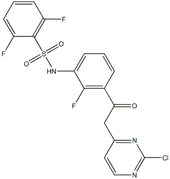 N-(3-(2-(2-chloropyriMidin-4-yl)acetyl)-2-fluorophenyl)-2,6-difluorobenzenesulfonaMide CAS#: 1195768-20-7