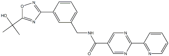 N-(3-(5-(2-hydroxypropan-2-yl)-1,2,4-oxadiazol-3-yl)benzyl)-2-(pyridin-2-yl)pyriMidine-5-carboxaMide CAS#: 1234708-04-3