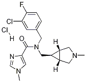 N-[(3-Chloro-4-fluorophenyl)methyl]-1-methyl-N-[[(1alpha,5alpha,6alpha)-3-methyl-3-azabicyclo[3.1.0]hex-6-yl]methyl]-1H-imidazole-4-carboxamide hydrochloride CAS#: 1173177-11-1