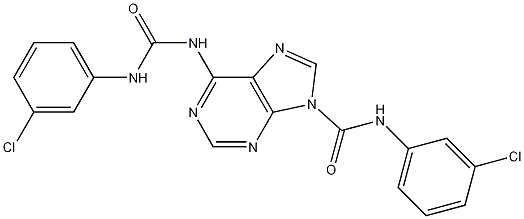 N-(3-Chlorophenyl)-6-[[[(3-chlorophenyl)amino]carbonyl]amino]-9H-purine-9-carboxamide CAS#: 1092352-79-8