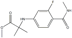 N-[3-Fluoro-4-[(methylamino)carbonyl]phenyl]-2-methylalanine methyl ester CAS#: 1332524-01-2