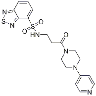 N-[3-Oxo-3-[4-(4-pyridinyl)-1-piperazinyl]propyl]-2,1,3-benzothiadiazole-4-sulfonamide CAS#: 1135243-19-4