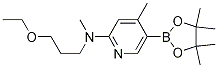 N-(3-ethoxypropyl)-N,4-diMethyl-5-(4,4,5,5-tetraMethyl-1,3,2-dioxaborolan-2-yl)pyridin-2-aMine CAS#: 1351381-27-5