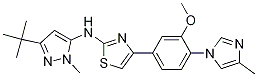 N-(3-tert-butyl-1-Methyl-1H-pyrazol-5-yl)-4-(3-Methoxy-4-(4-Methyl-1H-iMidazol-1-yl)phenyl)thiazol-2-aMine CAS#: 1353570-20-3