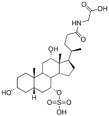 N-[(3a,5b,7a,12a)-3,12-dihydroxy-24-oxo-7-(sulfooxy)cholan-24-yl]-glycine CAS#: 71977-73-6