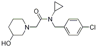 N-(4-Chloro-benzyl)-N-cyclopropyl-2-(3-hydroxy-piperidin-1-yl)-acetaMide CAS#: 1353954-37-6
