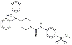 N-[4-[(DiMethylaMino)sulfonyl]phenyl]-4-(hydroxydiphenylMethyl)-1-piperidinecarbothioaMide CAS#: 1383478-94-1