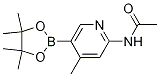 N-(4-Methyl-5-(4,4,5,5-tetraMethyl-1,3,2-dioxaborolan-2-yl)pyridin-2-yl)acetaMide CAS#: 1351995-09-9