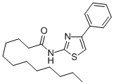 N-(4-Phenyl-2-thiazolyl)dodecanamide CAS#: 71576-02-8