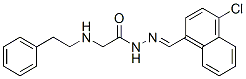 N-[(4-chloronaphthalen-1-yl)methylideneamino]-2-(phenethylamino)acetam ide CAS#: 72606-53-2