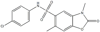 N-(4-chlorophenyl)-3,6-diMethyl-2-oxo-2,3-dihydrobenzo[d]oxazole-5-sulfonaMide CAS#: 1254706-36-9