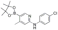 N-(4-chlorophenyl)-4-Methyl-5-(4,4,5,5-tetraMethyl-1,3,2-dioxaborolan-2-yl)pyridin-2-aMine CAS#: 1350643-83-2