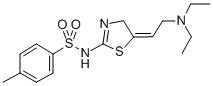 N-(5-(2-(Diethylamino)ethylidene)-4,5-dihydro-2-thiazolyl)-4-methylben zenesulfonamide CAS#: 71933-25-0