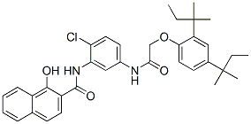 N-[5-[[[2,4-bis(1,1-dimethylpropyl)phenoxy]acetyl]amino]-2-chlorophenyl]-1-hydroxynaphthalene-2-carboxamide CAS#: 70609-70-0