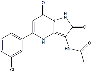 N-(5-(3-Chlorophenyl)-2,7-dioxo-1,2,4,7-tetrahydropyrazolo[1,5-a]pyrimidin-3-yl)acetamide CAS#: 1257440-43-9
