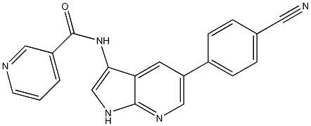 N-[5-(4-Cyanophenyl)-1H-pyrrolo[2,3-b]pyridin-3-yl]-3-pyridinecarboxamide CAS#: 1093222-27-5