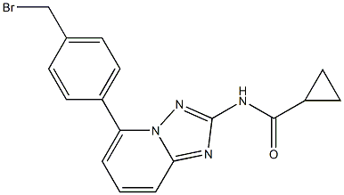 N-(5-(4-(bromomethyl)phenyl)-[1,2,4]triazolo[1,5-a]pyridin-2-yl)cyclopropanecarboxamide CAS#: 1206163-59-8