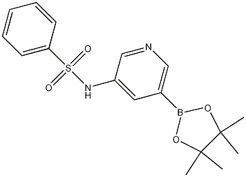 N-(5-(4,4,5,5-tetramethyl-1,3,2-dioxaborolan-2-yl)pyridin-3-yl)benzenesulfonamide CAS#: 1083326-28-6