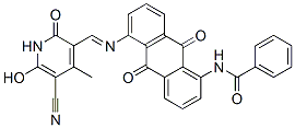 N-[5-[[(5-cyano-1,2-dihydro-6-hydroxy-4-methyl-2-oxo-3-pyridyl)methylene]amino]-9,10-dihydro-9,10-dioxo-1-anthryl]benzamide CAS#: 71786-66-8