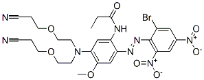 N-[5-[Bis[2-(2-cyanoethoxy)ethyl]amino]-2-[(2-bromo-4,6-dinitrophenyl)azo]-4-methoxyphenyl]propanamide CAS#: 71598-19-1