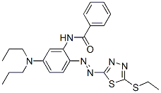 N-[5-(Dipropylamino)-2-[[5-(ethylthio)-1,3,4-thiadiazol-2-yl]azo]phenyl]benzamide CAS#: 71383-06-7