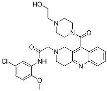 N-(5-chloro-2-Methoxyphenyl)-2-(10-(4-(2-hydroxyethyl)piperazine-1-carbonyl)-3,4-dihydrobenzo[b][1,6]naphthyridin-2(1H)-yl)acetaMide CAS#: 1228168-54-4