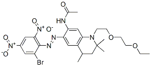 N-[[6-[(2-Bromo-4,6-dinitrophenyl)azo]-1-[2-(2-ethoxyethoxy)ethyl]-1,2,3,4-tetrahydro-2,2,4-trimethylquinolin]-7-yl]acetamide CAS#: 71673-13-7
