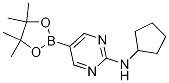 N-Cyclopentyl-5-(4,4,5,5-tetramethyl-1,3,2-dioxaborolan-2-yl)pyrimidin-2-amine CAS#: 1202805-22-8