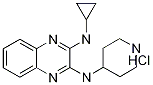 N-Cyclopropyl-N'-piperidin-4-yl-quinoxaline-2,3-diaMine hydrochloride, 98+% C16H21N5, 分子量 319.84 CAS#: 1185319-96-3