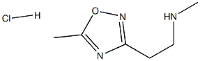 N-Methyl-2-(5-methyl-1,2,4-oxadiazol-3-yl)ethanamine hydrochloride CAS#: 1255717-81-7