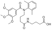 N-(N-(3,4,5-Trimethoxybenzoyl)-4-(2,6-dimethylanilino)butyryl)-4-amino butyric acid CAS#: 71455-69-1