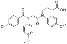 N-(N-(p-Chlorobenzoyl)-2-(p-anisidino)acetyl)-4-(p-anisidino)butyric a cid CAS#: 71455-75-9