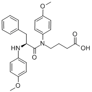 N-(N-(p-Methoxybenzoyl)phenylalanyl)-4-(p-anisidino)butyric acid CAS#: 71455-81-7
