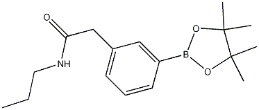 N-Propyl-2-[3-(4,4,5,5-tetramethyl-1,3,2-dioxaborolan-2-yl)phenyl]acetamide CAS#: 1256359-91-7