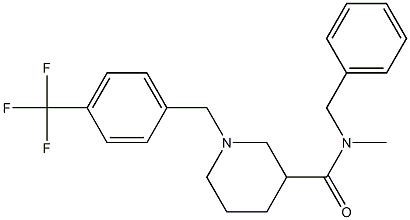 N-benzyl-N-Methyl-1-(4-(trifluoroMethyl)benzyl)piperidine-3-carboxaMide CAS#: 1350920-22-7