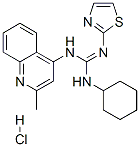 N-cyclohexyl-N'-(2-methyl-4-quinolineyl)-N''-thiazol-2-ylguanidine monohydrochloride CAS#: 71080-06-3