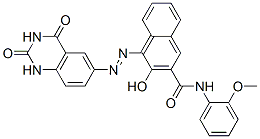 N-(o-anisyl)-3-hydroxy-4-[(1,2,3,4-tetrahydro-2,4-dioxoquinazolin-6-yl)azo]naphthalene-2-carboxamide CAS#: 72639-28-2